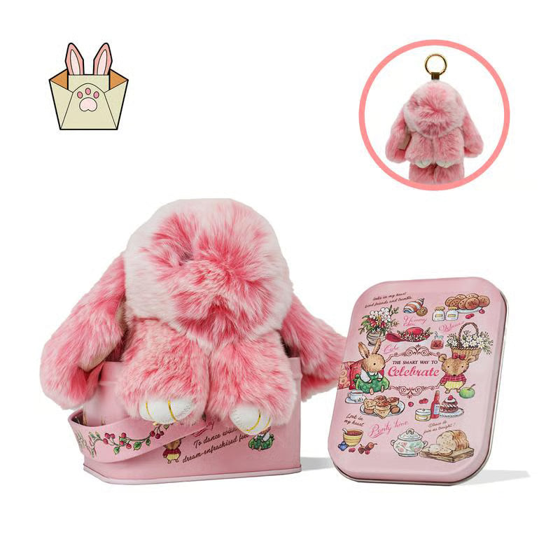π₯ Handmade Soft Bunny Fur Ball Keychain β Cute & Stylish Must-Have!